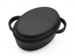 6QT Oval 2 in 1 Pre-seasoned Cast Iron Combo cooker