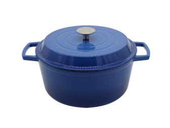 26cm Blue Round Enameled Cast Iron Dutch Oven MD-26