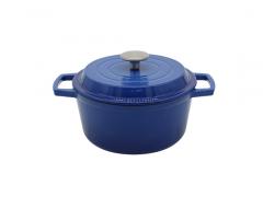 20cm Blue Round Enameled Cast Iron Dutch Oven MD-20