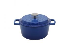 20cm Blue Round Enameled Cast Iron Dutch Oven MD-20