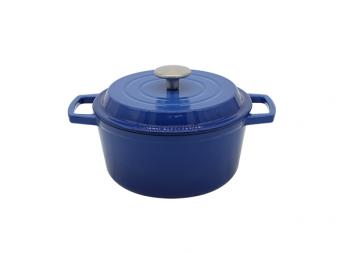 20cm Blue Round Enameled Cast Iron Dutch Oven MD-20