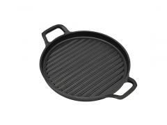 24cm Pre-seasoned Round Cast Iron Grill Pan