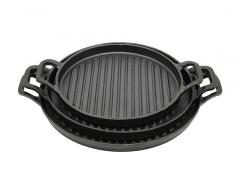 3 Piece Pre-seasoned Cast Iron Griddle Set