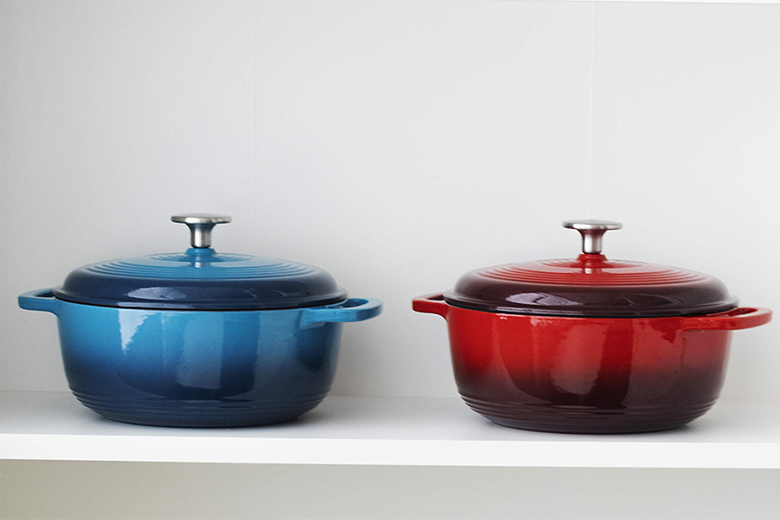 New 3 QT Enameled Cast Iron Dutch Oven